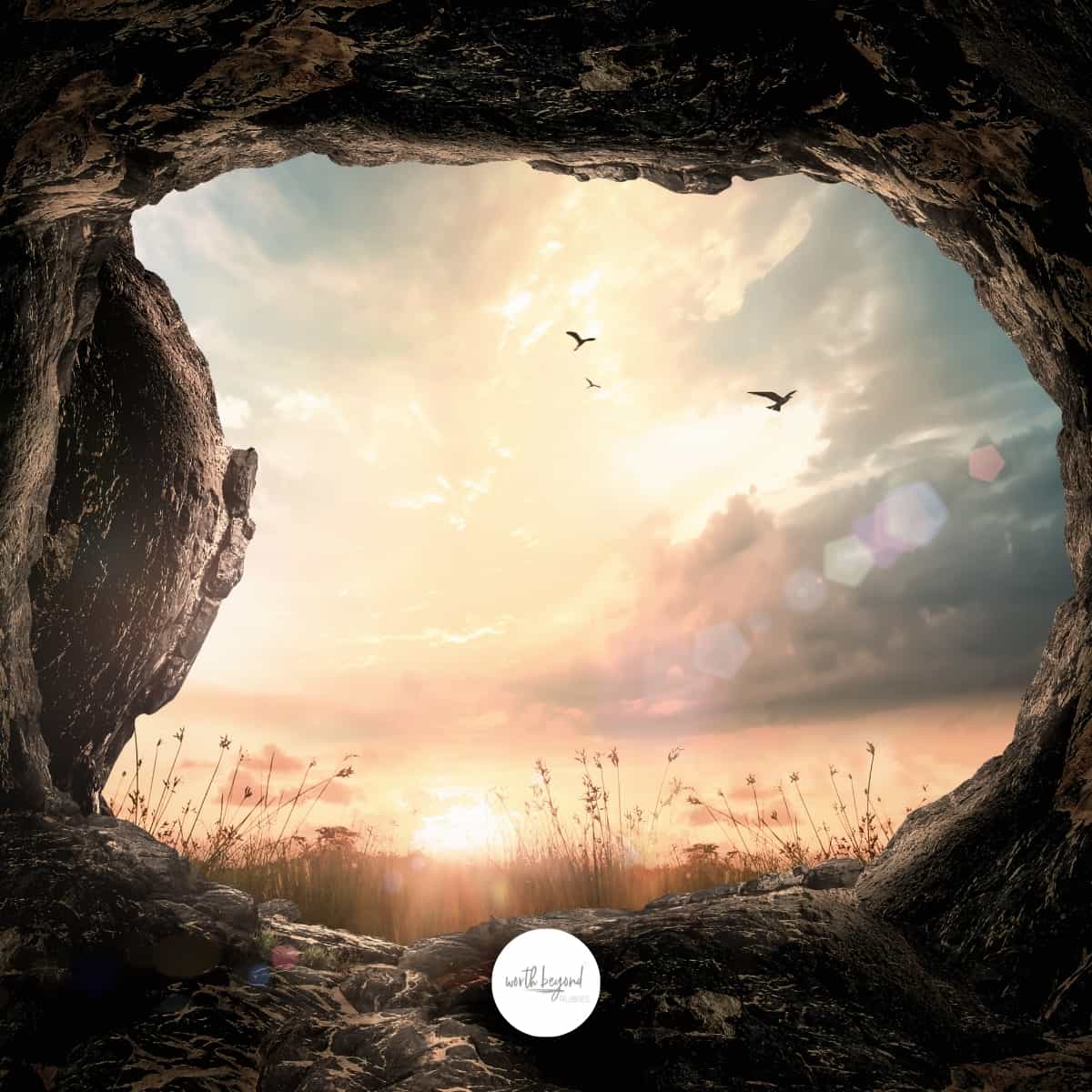 An image of the open tomb - for post titled Living a Resurrected Life - Stop Going Back to the Grave