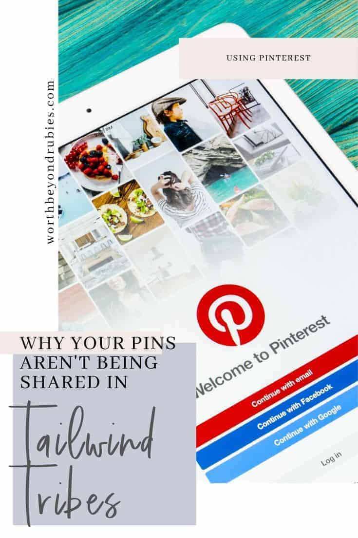 Tailwind Tribes - Why Your Pins Don't Get Shared! 3 Tailwind Tribes-Why Your Pins Aren't Being Shared - an image of an ipad open to Pinterest
