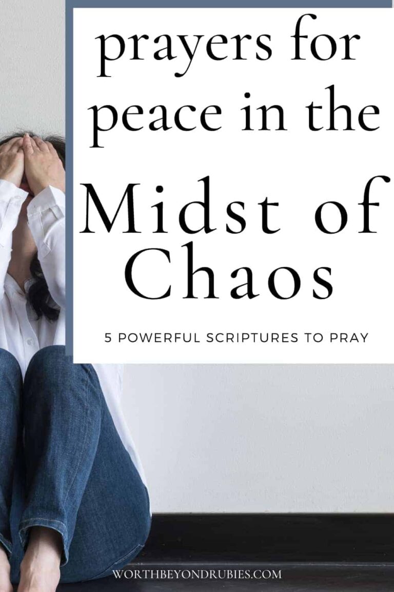 Prayers For Peace In Chaos - 5 Scriptures On Peace To Pray