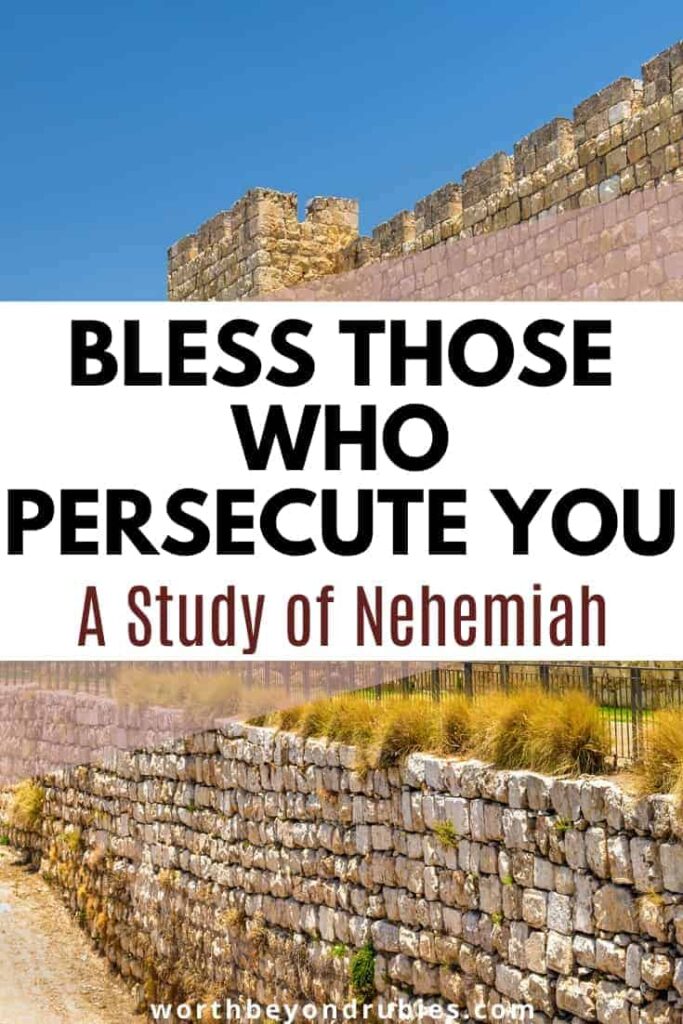 An image of a wall in in Jerusalem - Bless Those Who Persecute You - A Study of Nehemiah