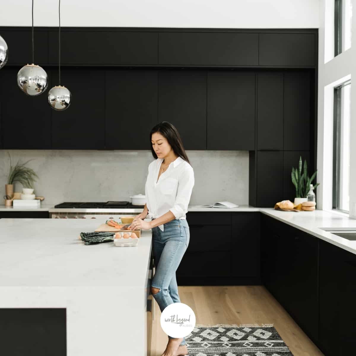 A woman standing in a kitchen sink for post called When a Spiritual Attack Can Become a Spiritual Battle