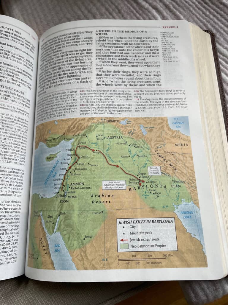 map from page in Holman KJV Study Bible
