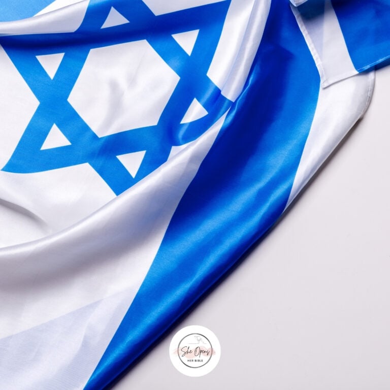 a blue and white flag