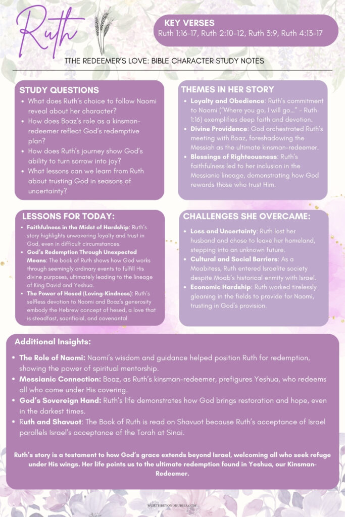 Bible Study Guide Ruth 15 Beautiful Lessons We Can Learn From Ruth In The Bible