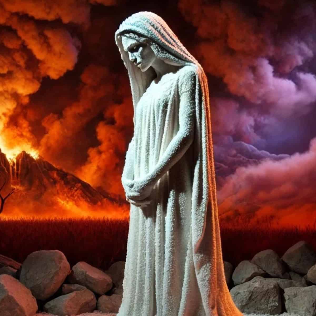 statue of a woman of salt