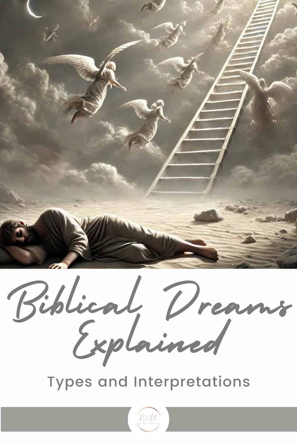 Dreams in the Bible: A Comprehensive Guide to Understanding Biblical Dreams 1 a man lying down with angels flying in the sky
