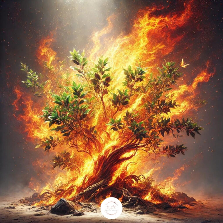 a burning bush