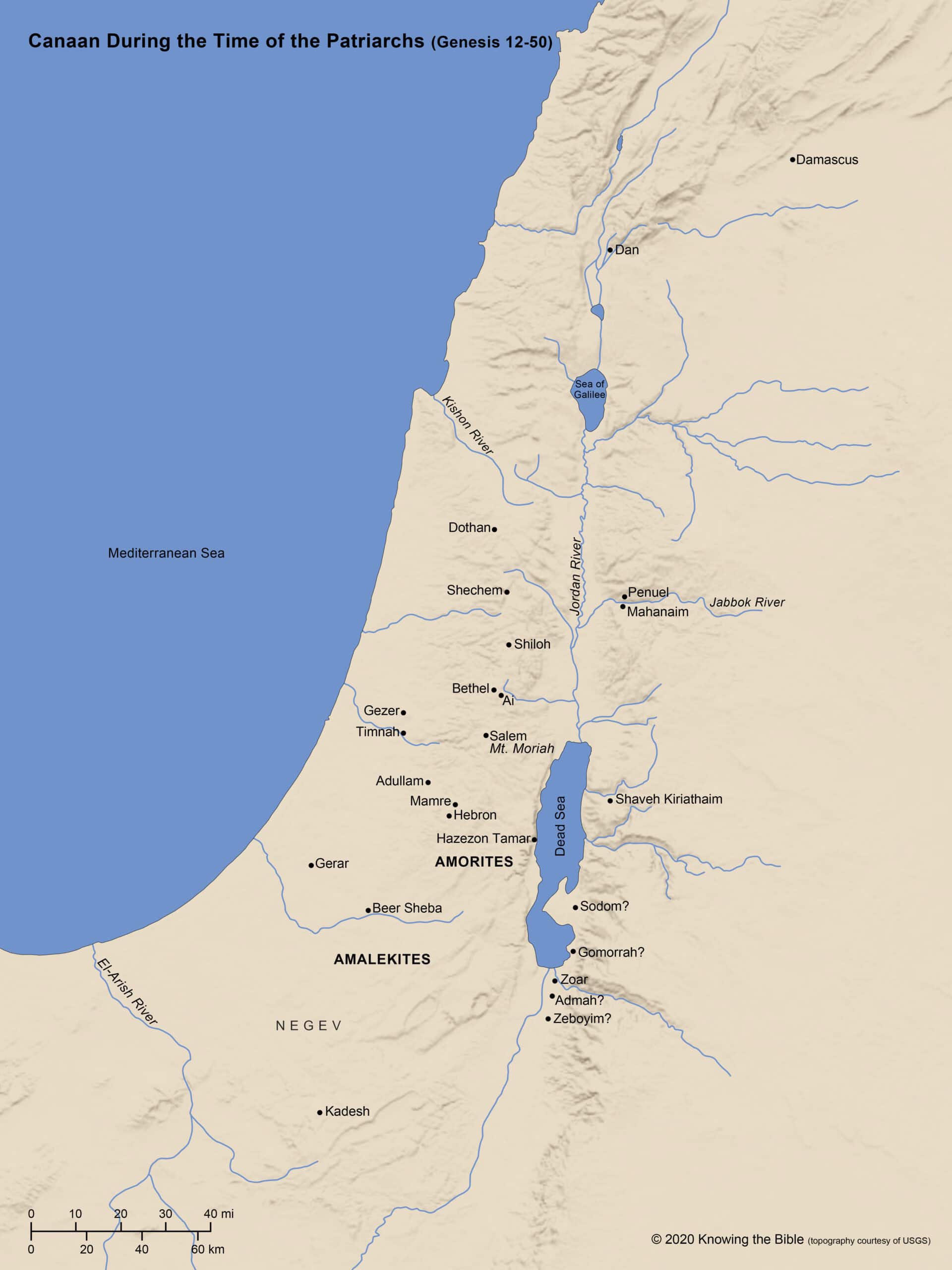 Wells in the Bible: Historical, Spiritual, and Prophetic Insights 2 a map of ancient Israel