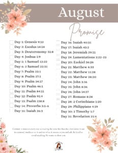 a list of bible verses