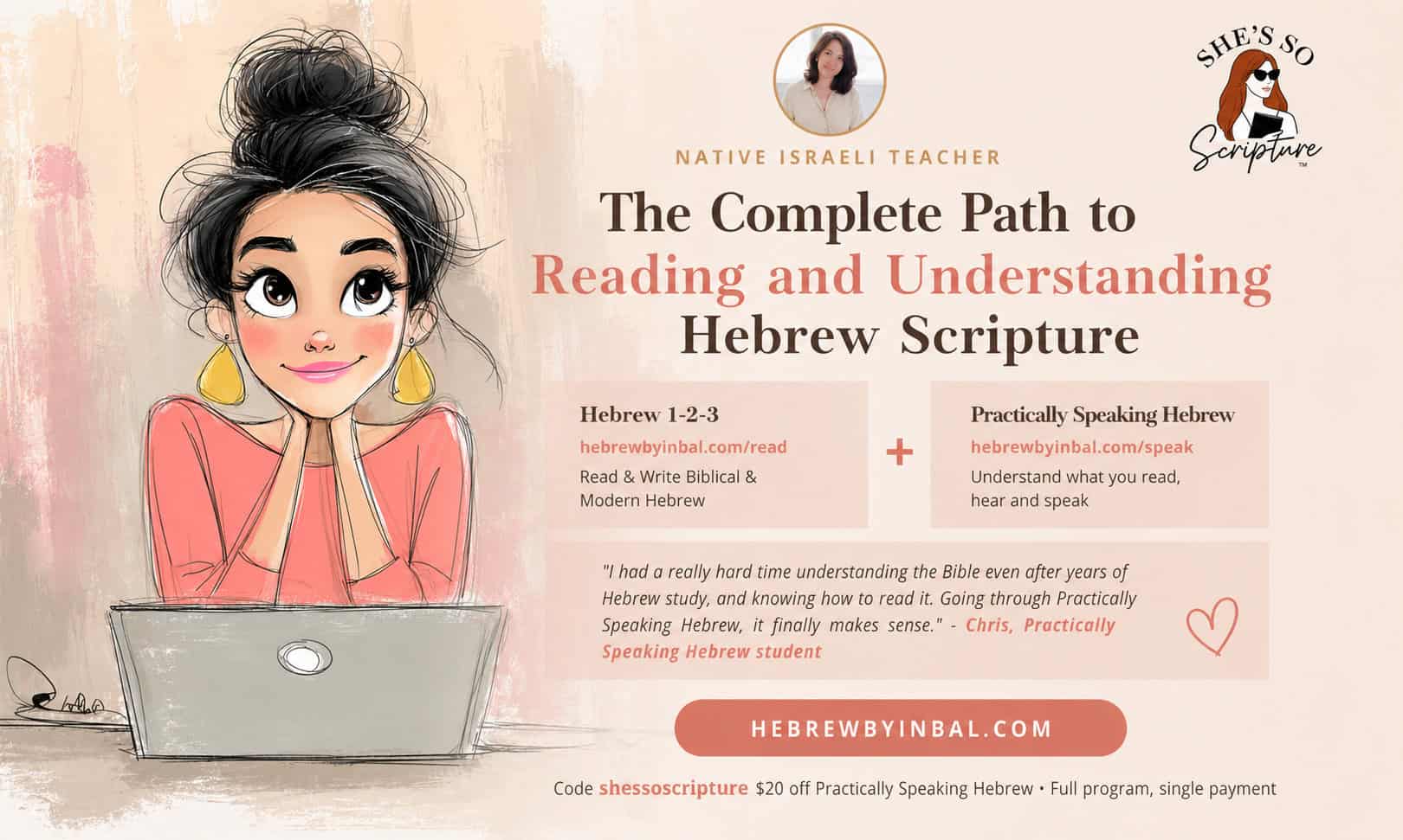 Tribe of Gad: Hebrew Meaning, Military History, and What Scripture Teaches Us 3 Woman studying Hebrew scripture online