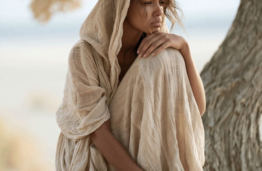 Woman of Noble Character 26 Woman in a flowing, neutral garment.